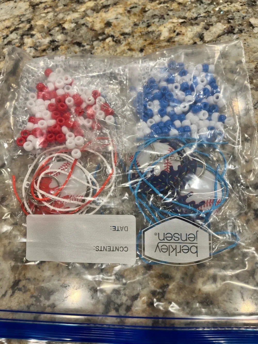 Baseball Party Supplies Kit - Red & White